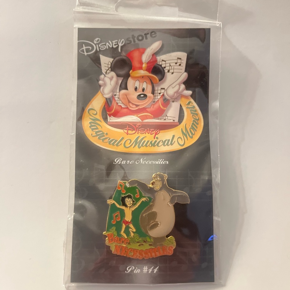 95’ Disney Store Pin Magical Musical Moments #44 Bare Necessities Jungle Book